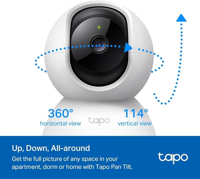 Tapo C200C - WiFi IP-kamera 360° FHD 1080p Övervakningskamera