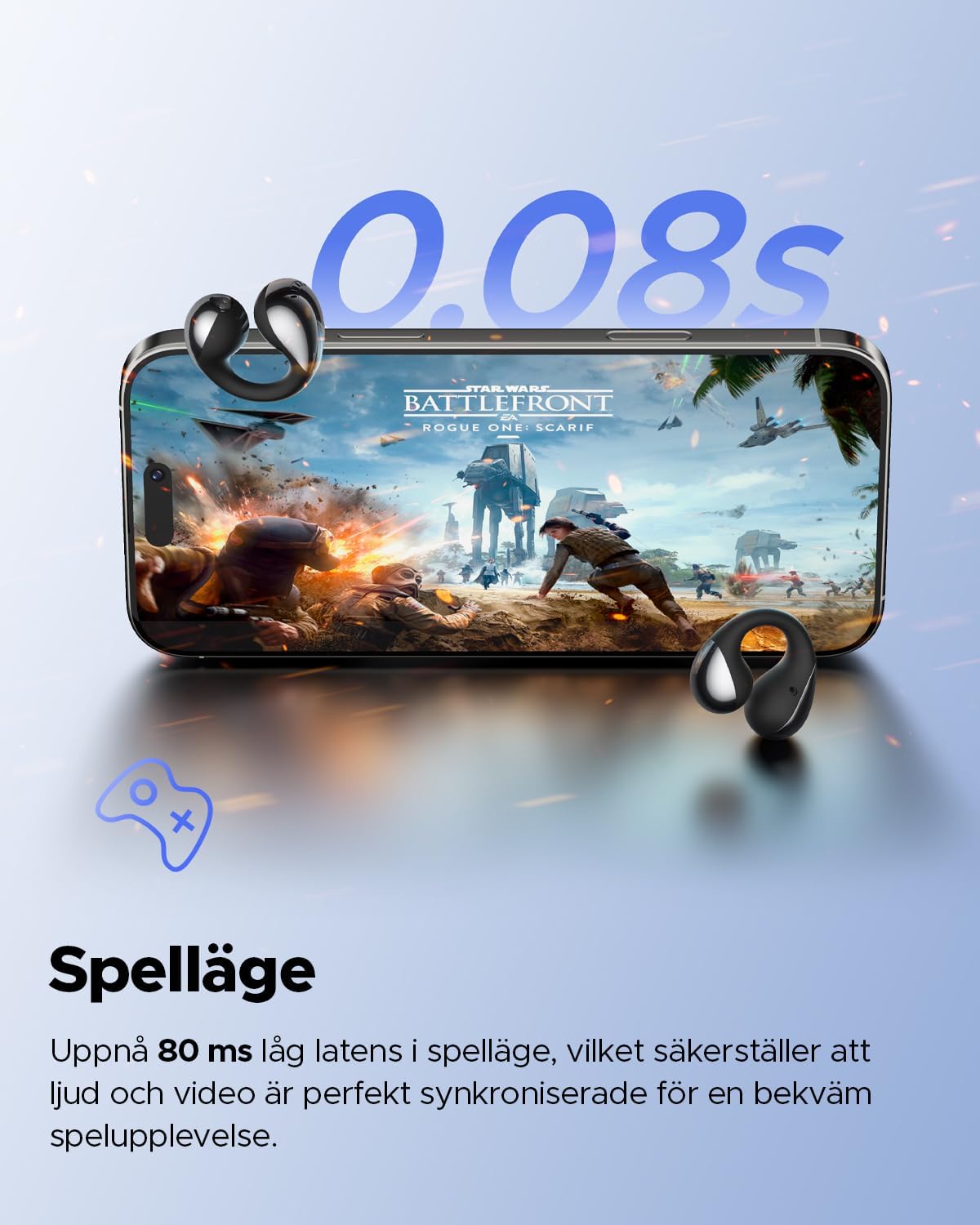 SoundPEATS PearlClip Pro trådlösa hörlurar Bluetooth 5.4