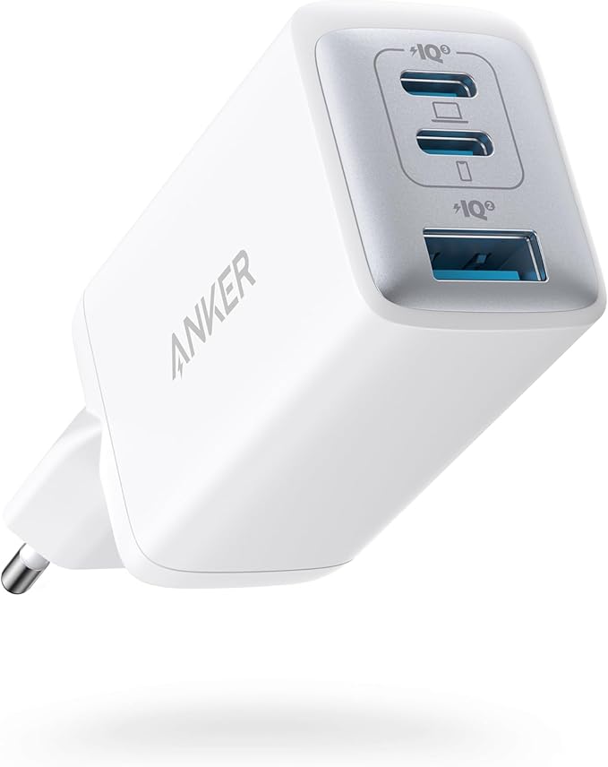 Anker USB C Charger (Nano II 65W) Pod 3 Ports PPS Fast Charger.