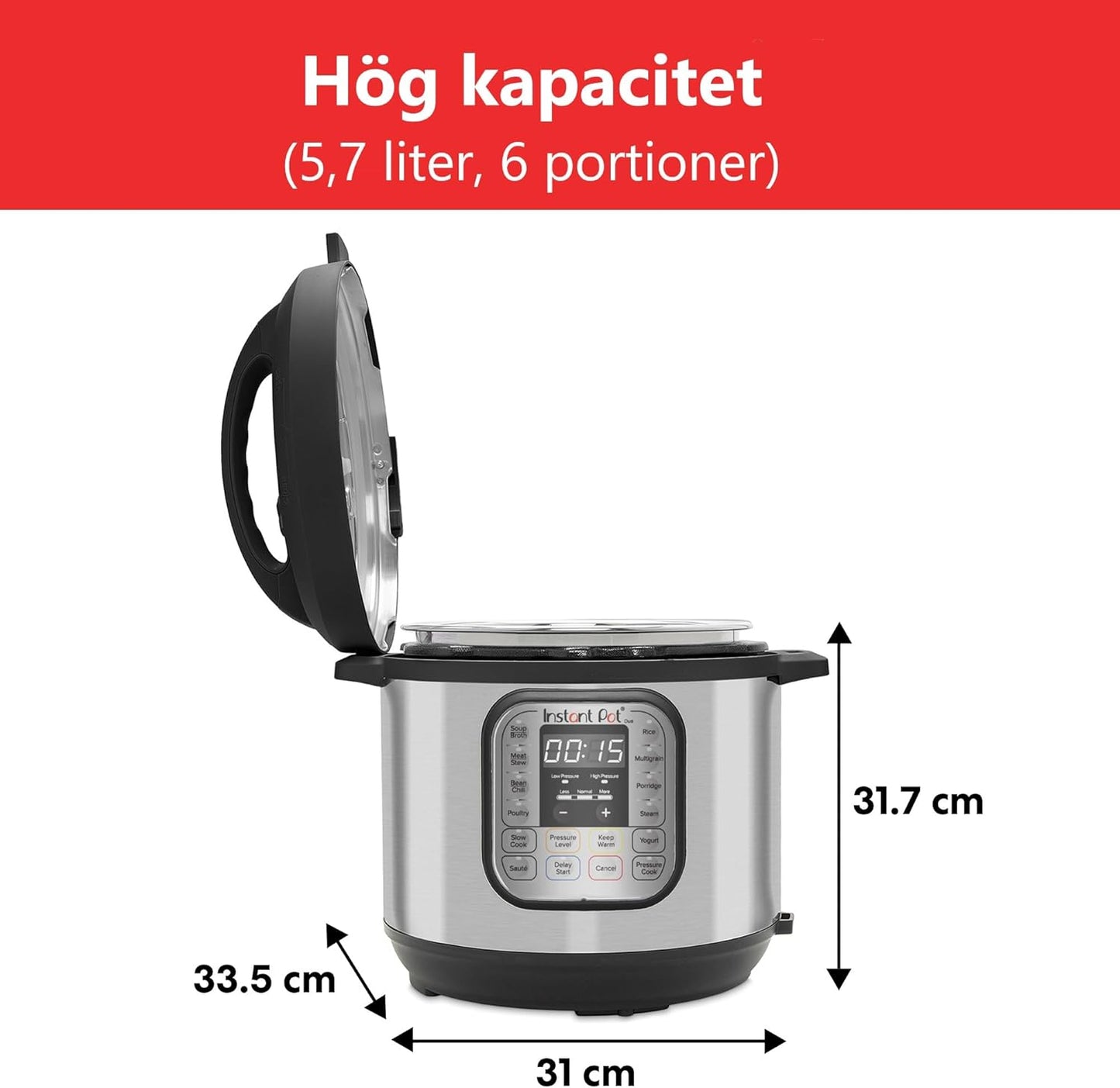 Instant Pot Duo 7 i 1 multifunktionell tryckkokare