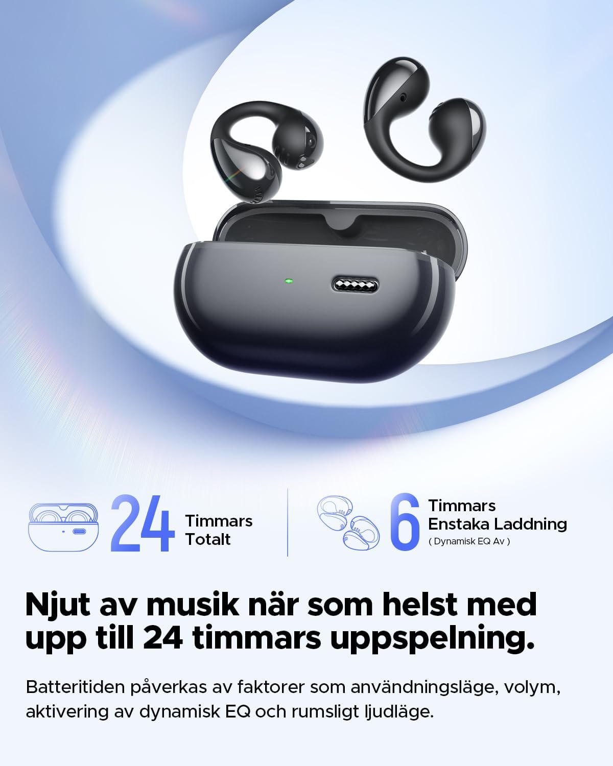 SoundPEATS PearlClip Pro trådlösa hörlurar Bluetooth 5.4