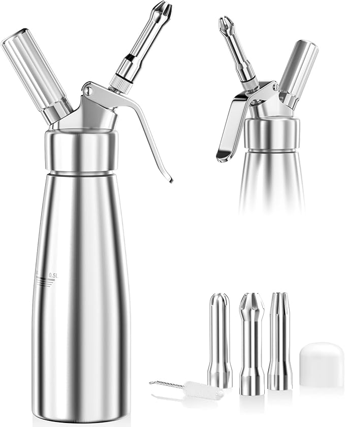 Newaner 500 ml grädddispenser/gräddsifon