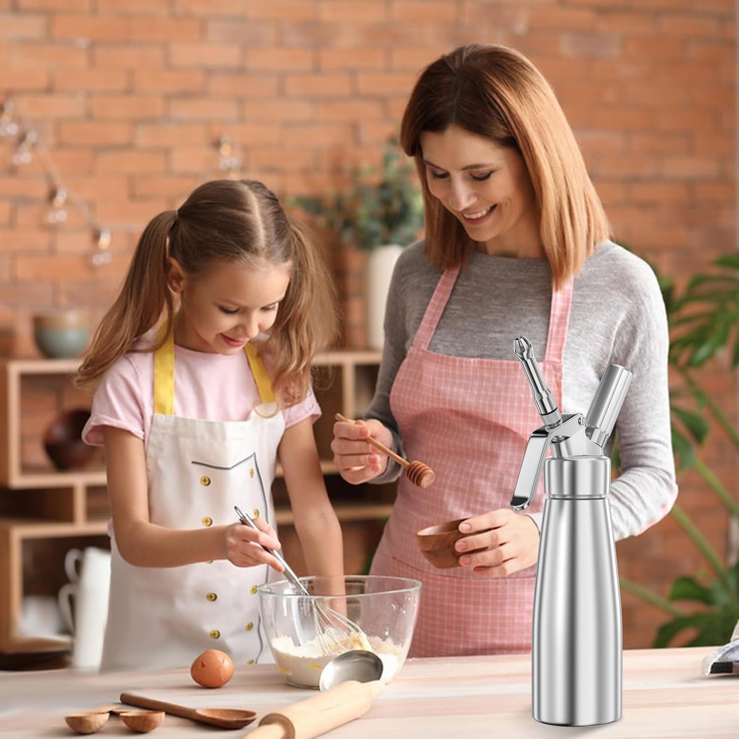 Newaner 500 ml grädddispenser/gräddsifon