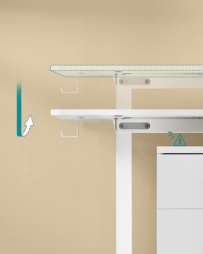 SONGMICS Elektriskt sitt-stående skrivbord