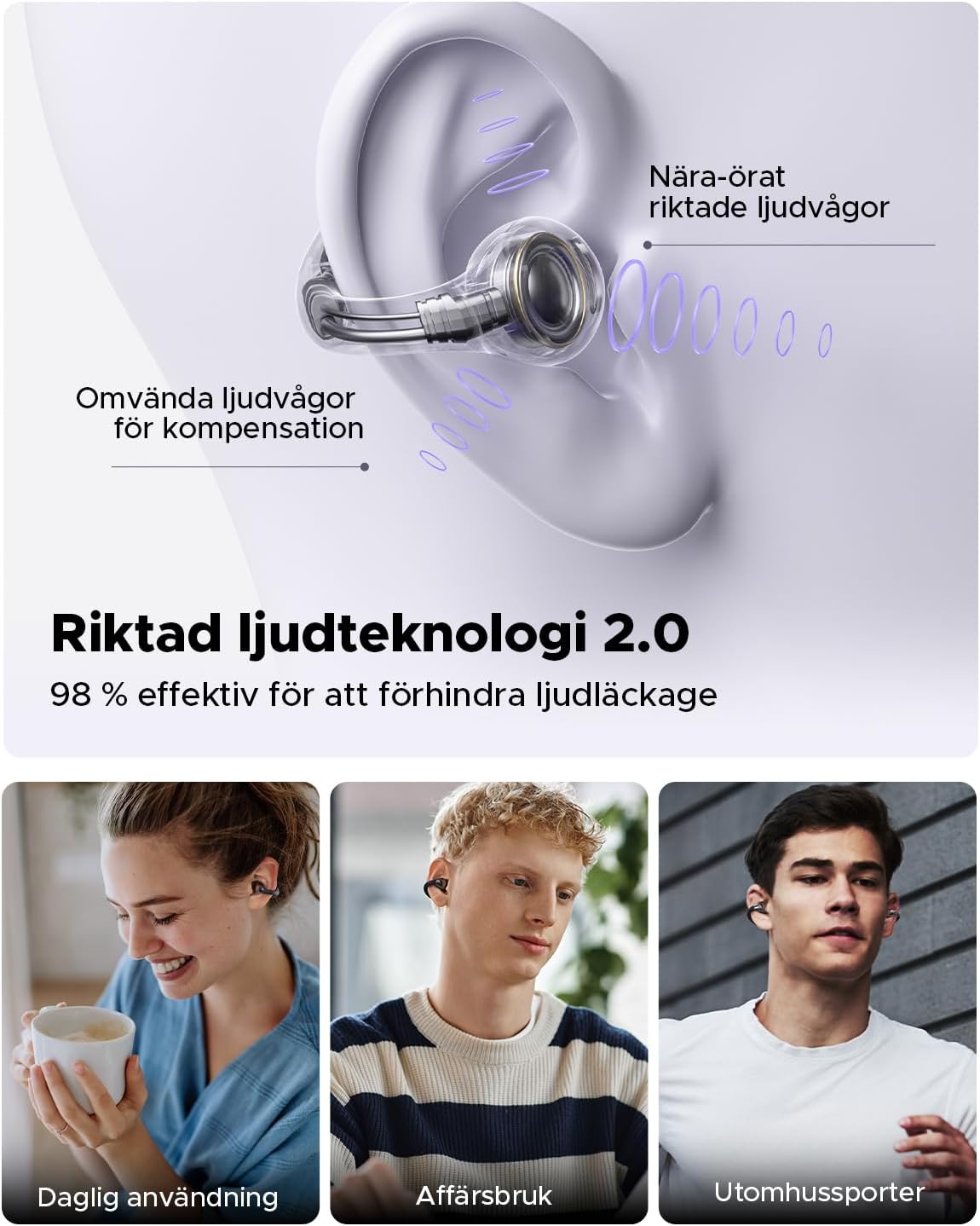 Truefree B1 Clip-On Trådlösa Hörlurar