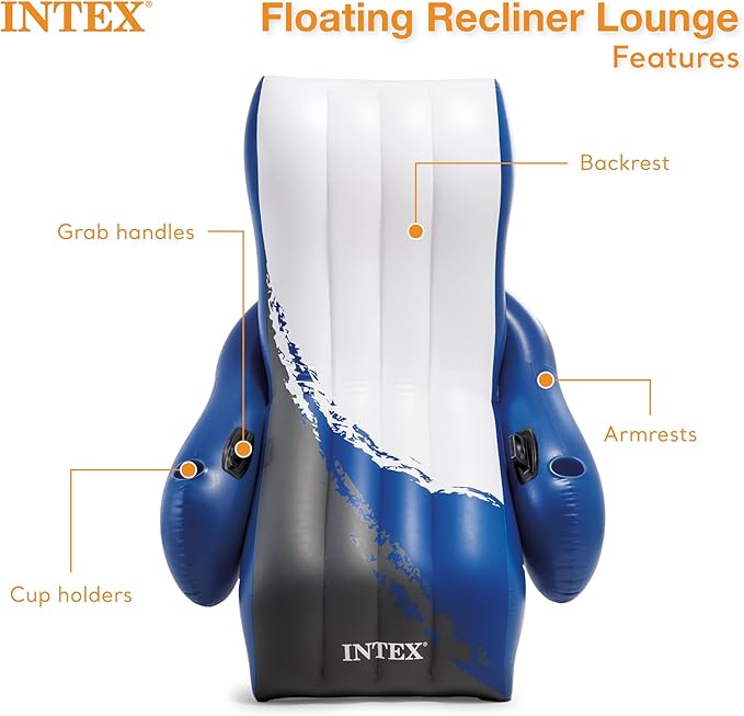 Floating Recliner uppblåsbar lounge, 180 x 150 cm