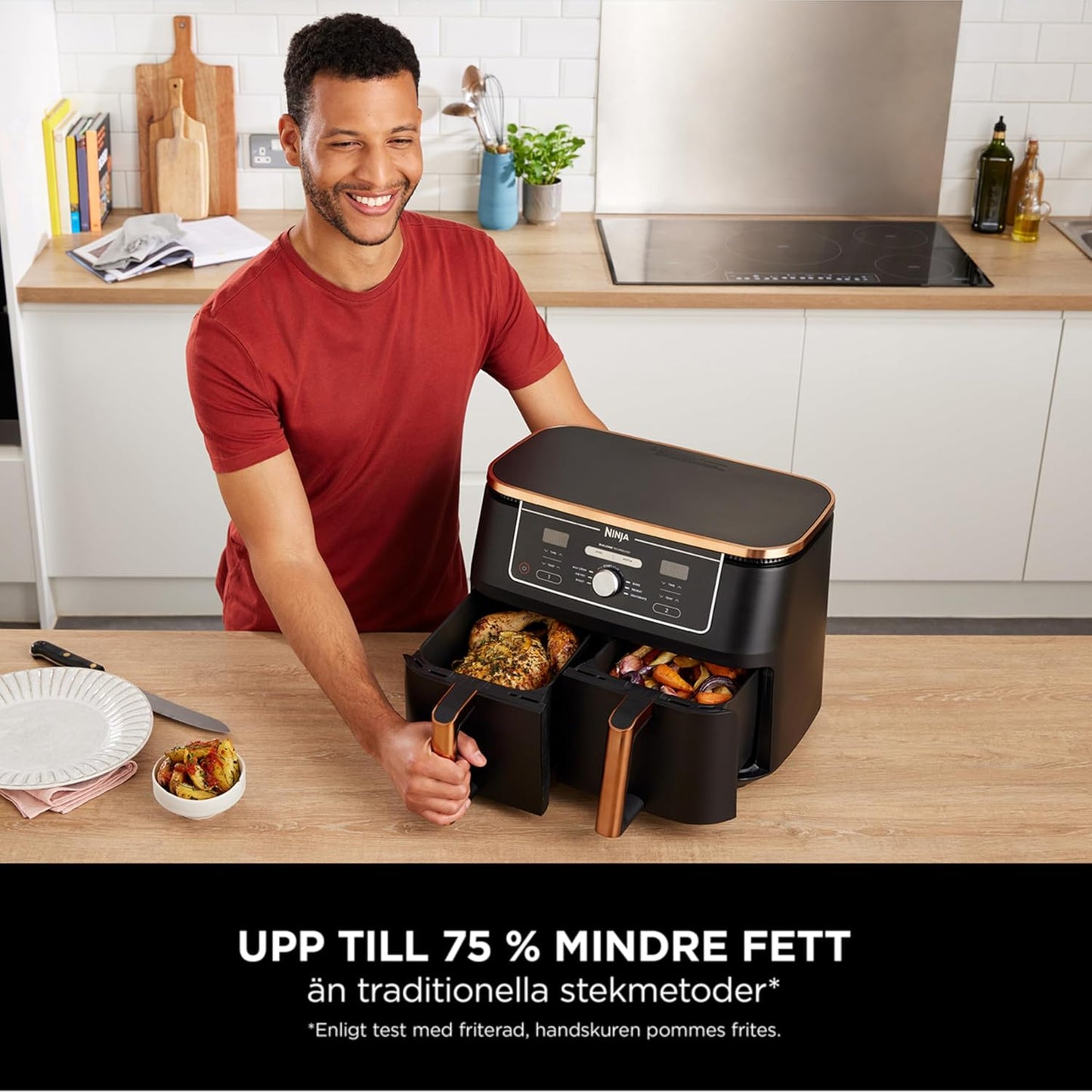 Ninja Foodi MAX dubbel zon luftfritös.