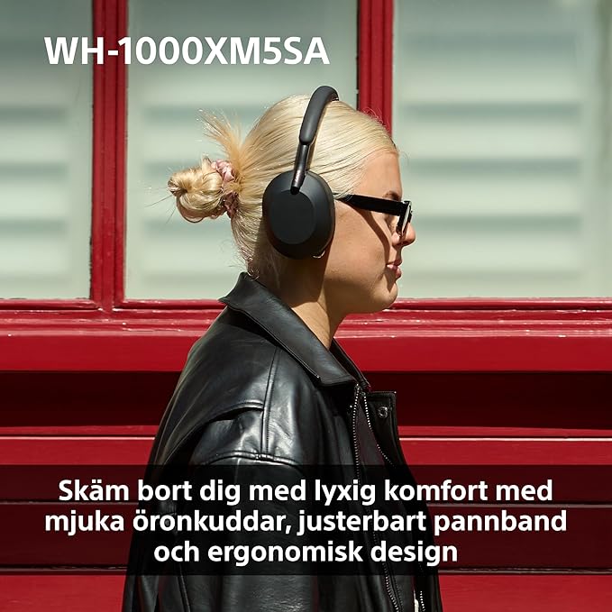 Sony WH-1000XM5SA brusreducerande trådlösa over-ear-hörlurar