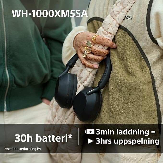 Sony WH-1000XM5SA brusreducerande trådlösa over-ear-hörlurar