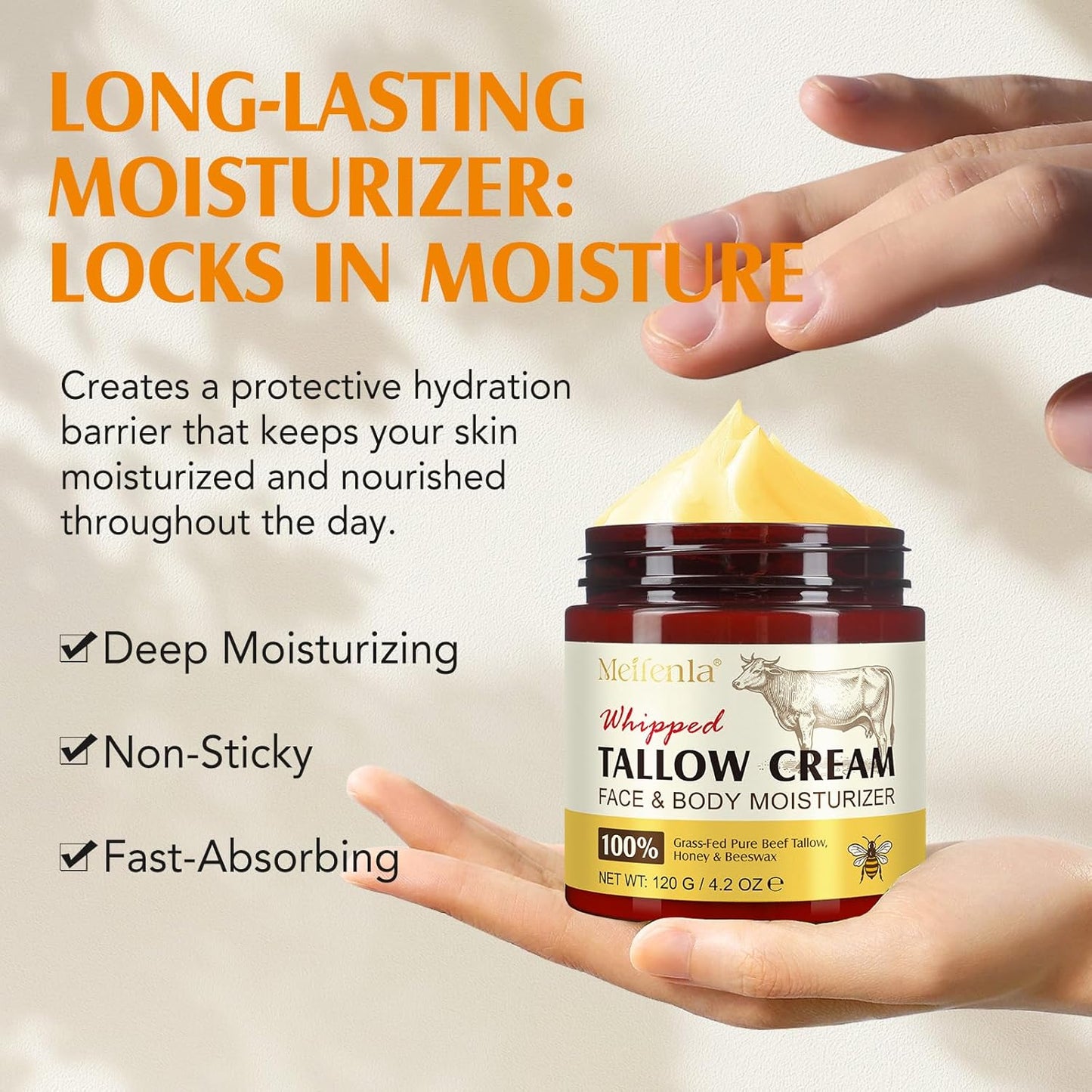 Beef Tallow Honey Balm Biff Tallow Skin Care