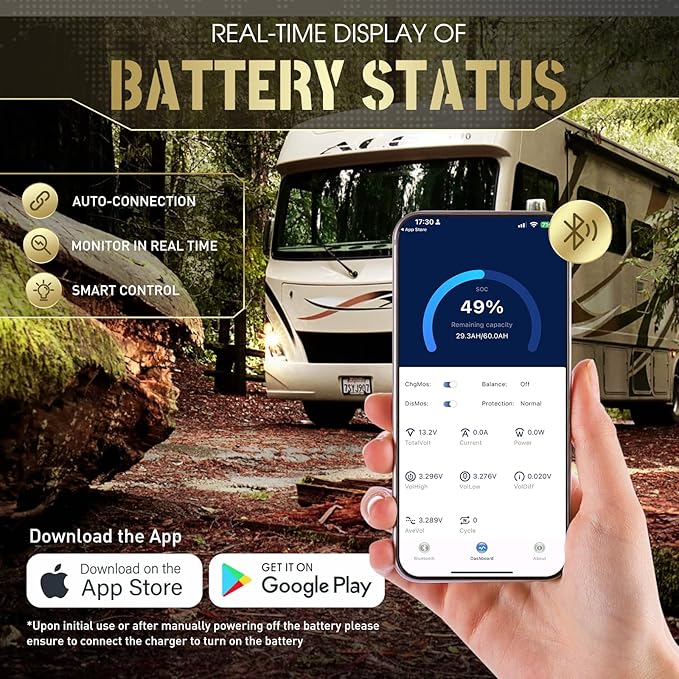 12 V 320 Ah RV LiFePO4 litiumbatteri