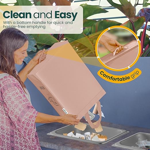 NORGGO® Återvinningskärl – Set med 3 x 40L för plast, papper och glas – Hållbara soptunnor för återvinning