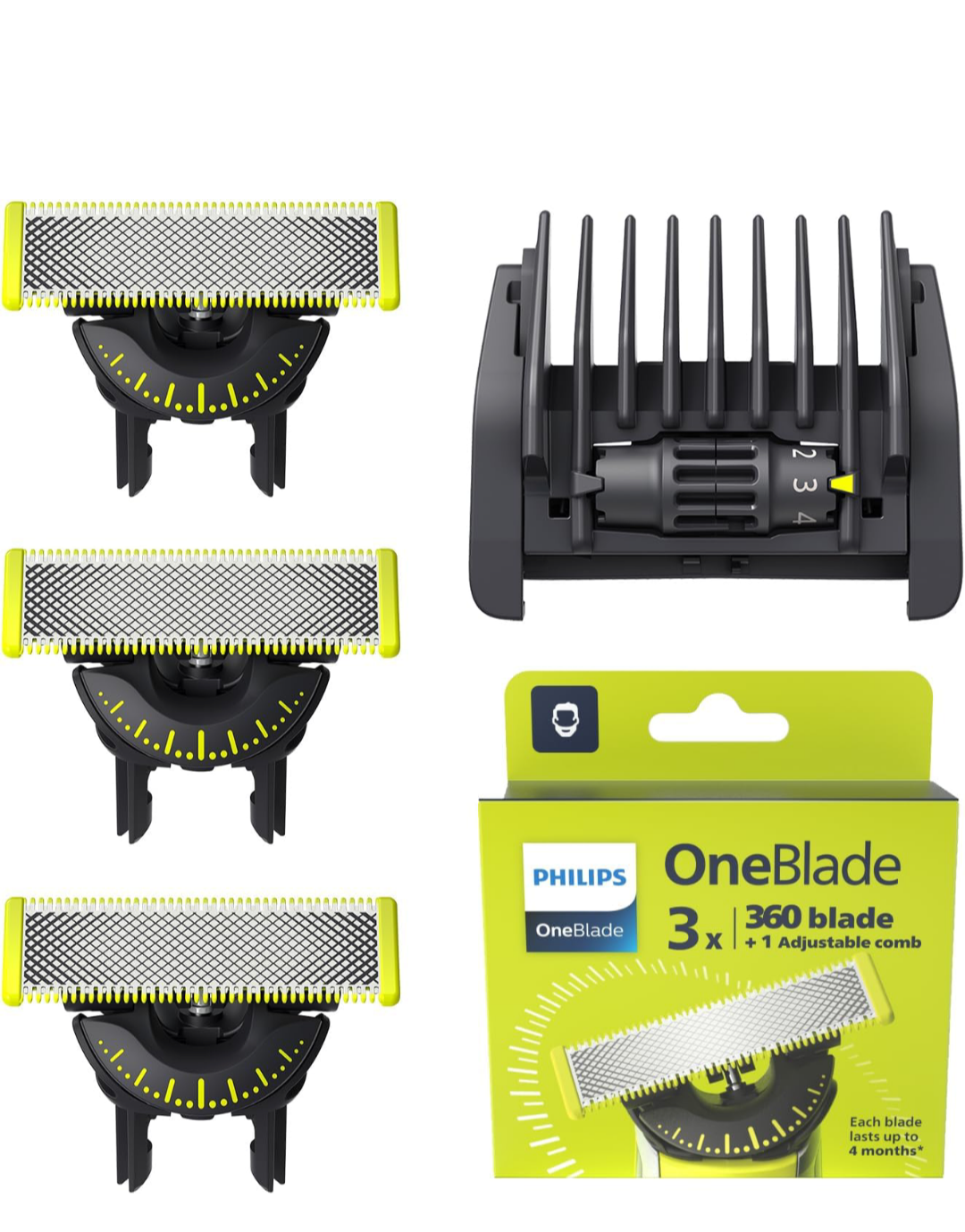 Den äkta Philips OneBlade 360 Replacement Blade
