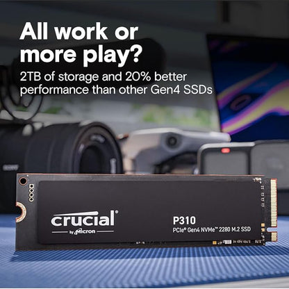 Crucial P310 1TB PCIe Gen4 NVMe M.2 2280 Intern Gaming SSD