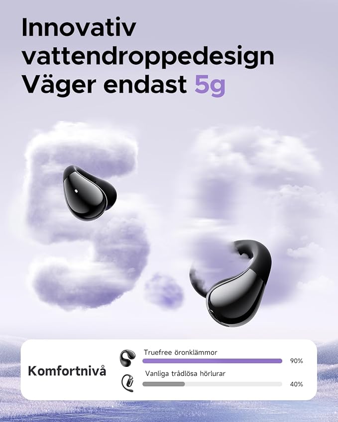 Truefree B1 Clip-On Trådlösa Hörlurar