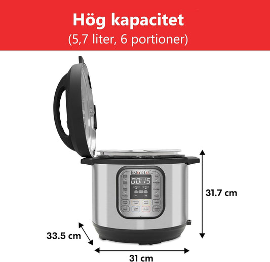 Instant Pot Duo 7 i 1 multifunktionell tryckkokare