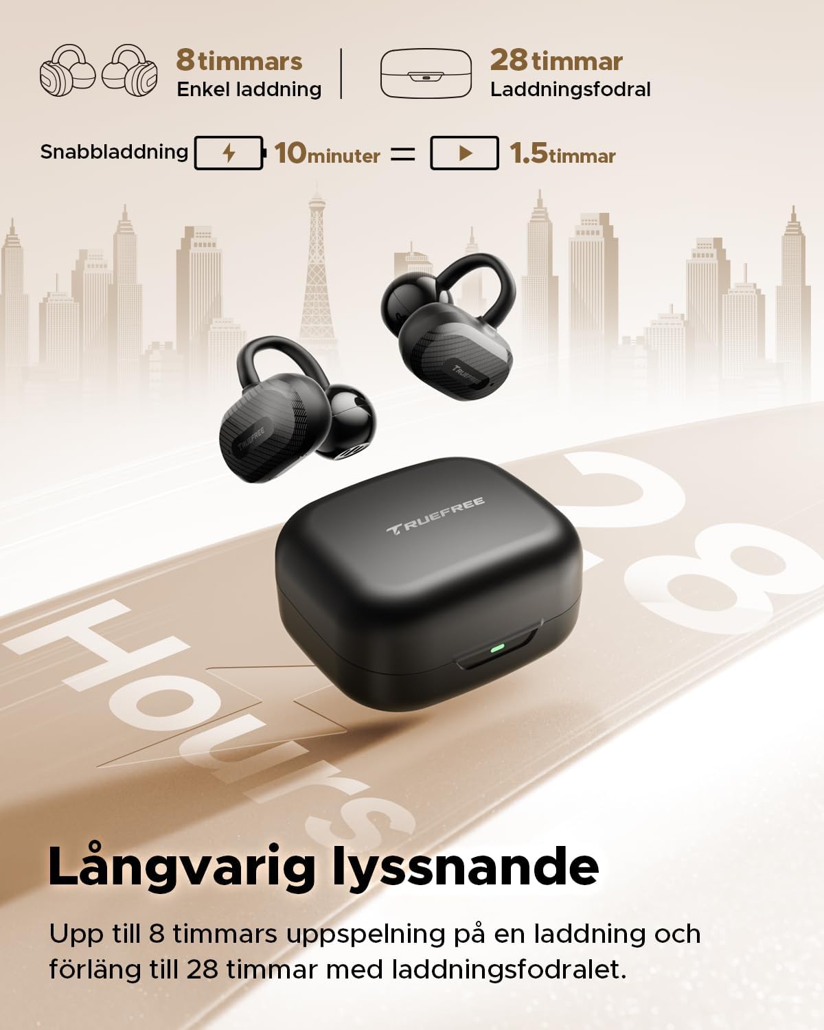 truefree C10 trådlösa hörlurar