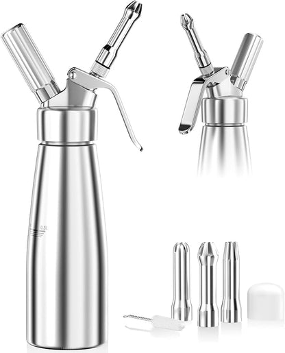 Newaner 500 ml grädddispenser/gräddsifon