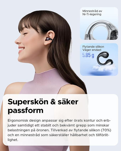SoundPEATS PearlClip Pro trådlösa hörlurar Bluetooth 5.4