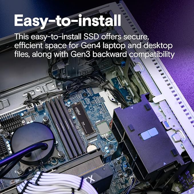 Crucial P310 1TB PCIe Gen4 NVMe M.2 2280 Intern Gaming SSD