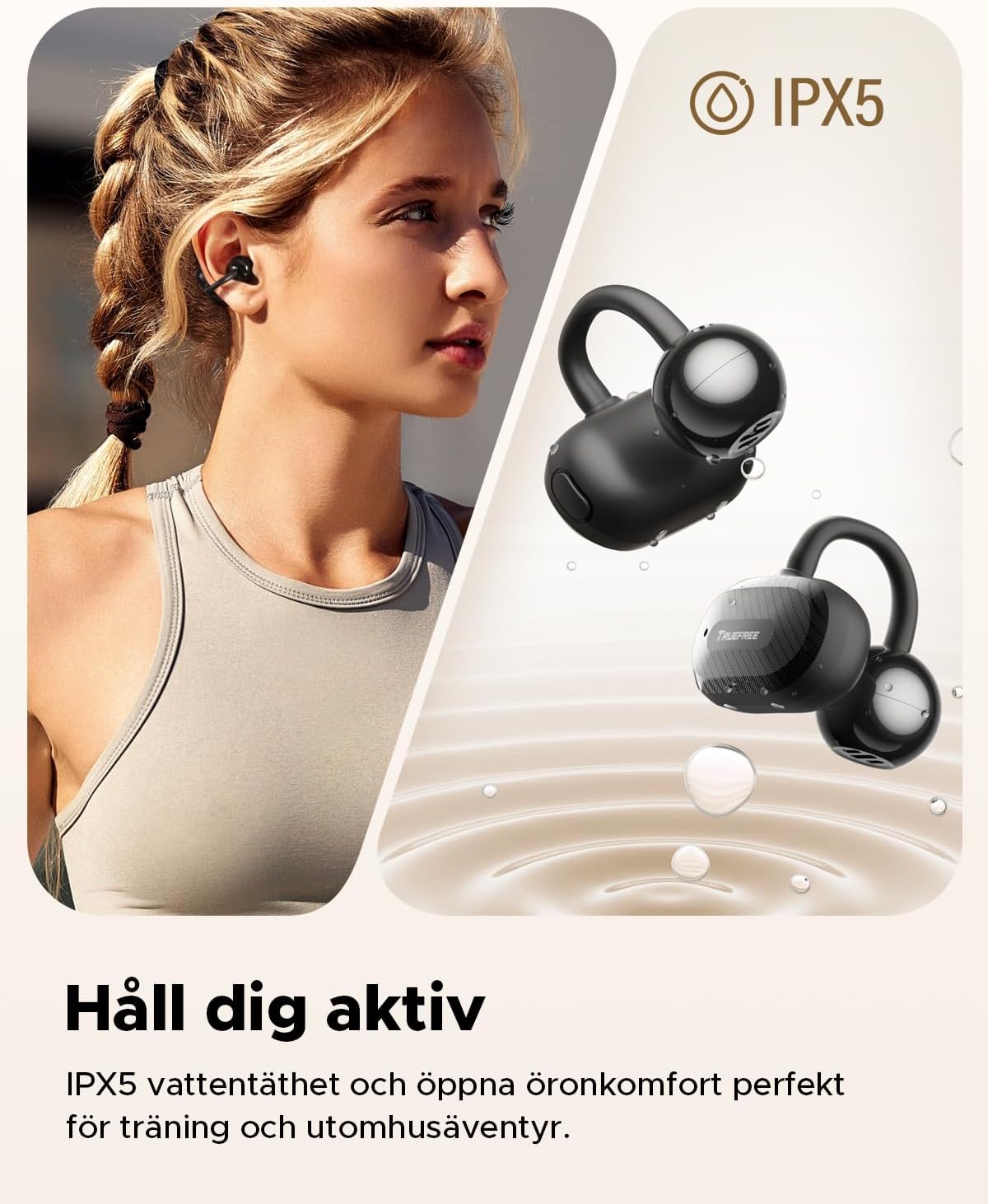 truefree C10 trådlösa hörlurar