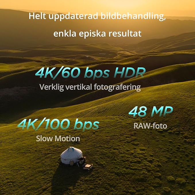 DJI Mini 4 Pro Fly More Combo med DJI RC 2 (fjärrkontroll på skärmen)