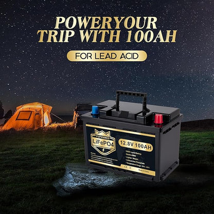 PUPVWMHB LiFePO4-bilbatteri på 12 V/100 Ah