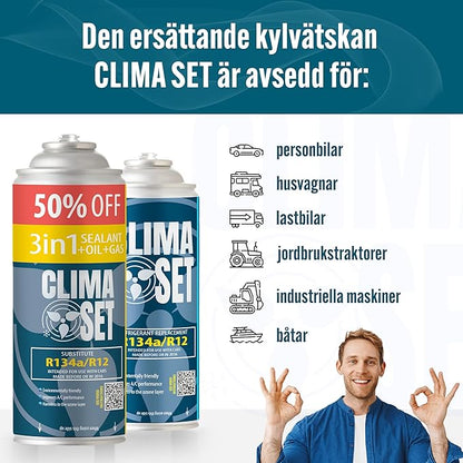 ClimaSet Replacement R134a Gas